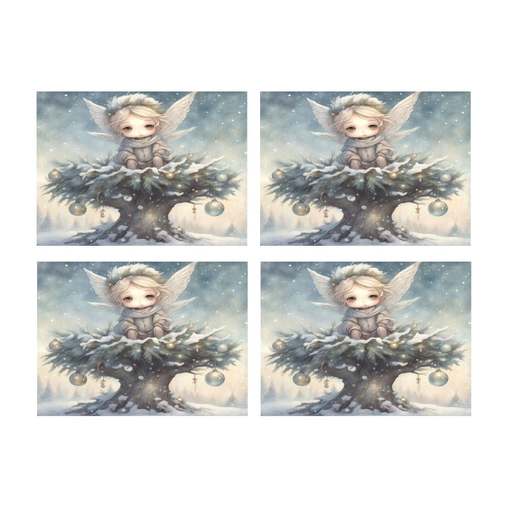 Little Christmas Angel Placemat 14’’ x 19’’ (Set of 4)
