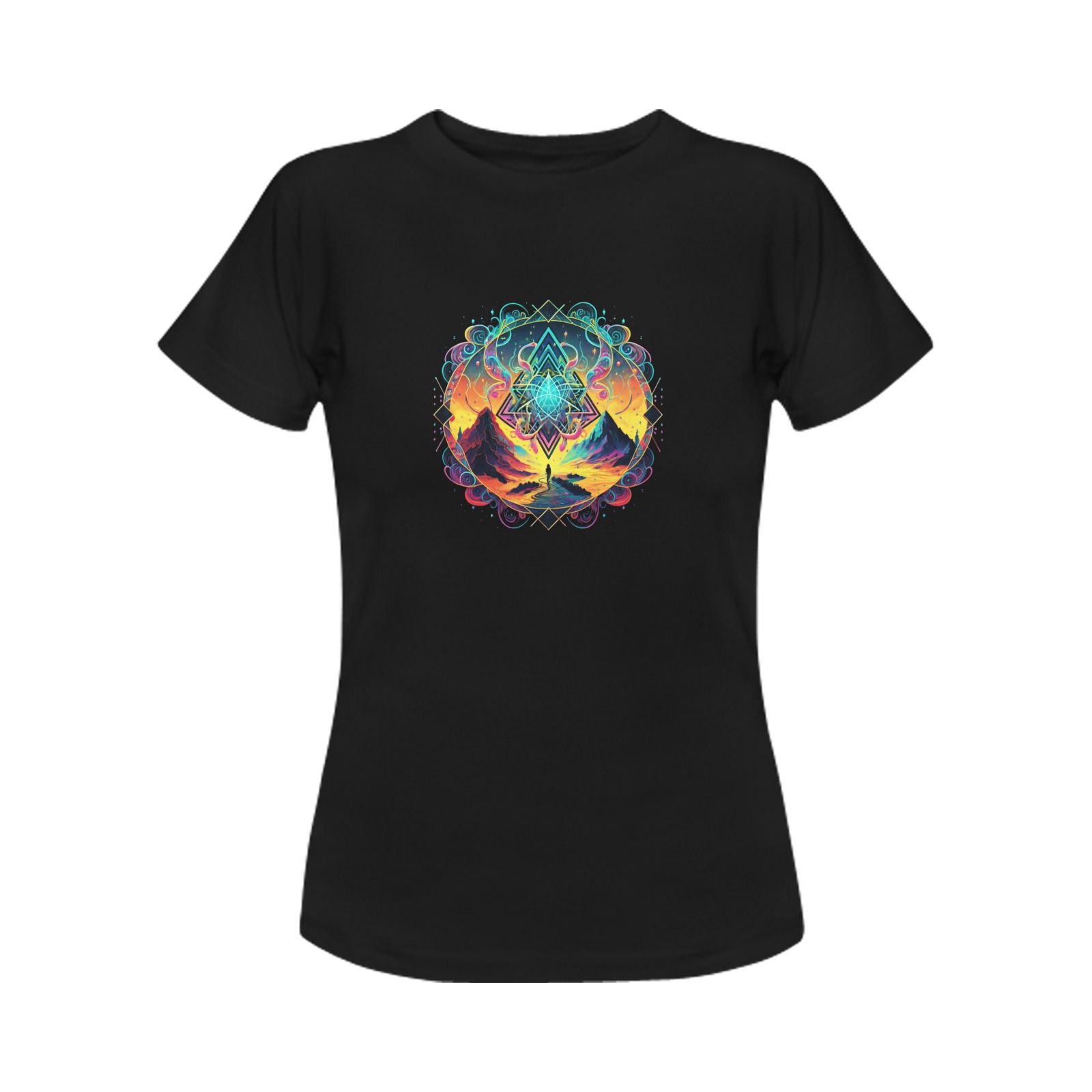 serenity mountains Women's T-Shirt in USA Size (Front Printing Only)