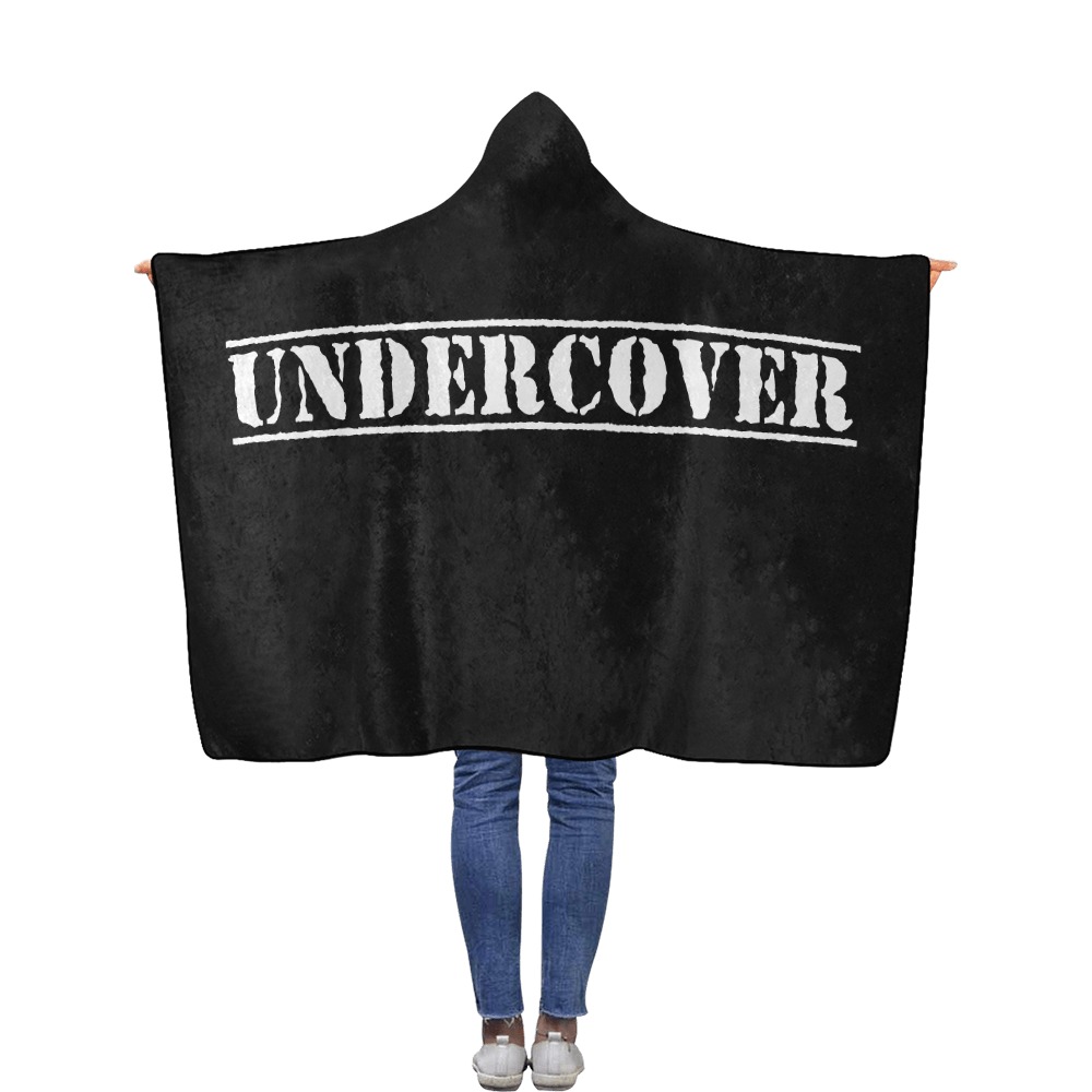 UNDERCOVER Flannel Hooded Blanket 40''x50''