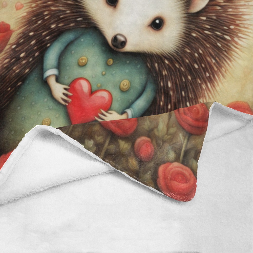 Hedgehog Love 2 Ultra-Soft Micro Fleece Blanket 30''x40''