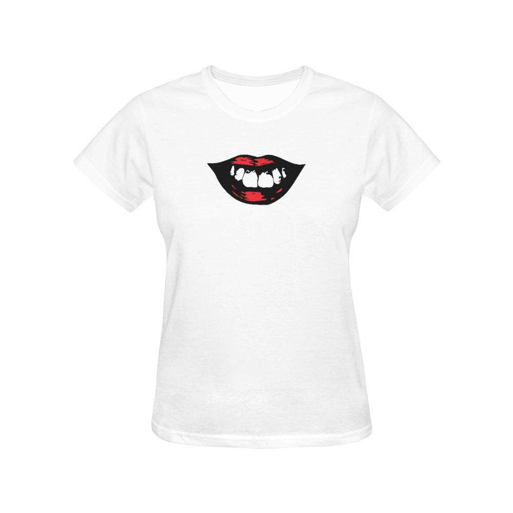 SMILE All Over Print T-Shirt for Women (USA Size) (Model T40)
