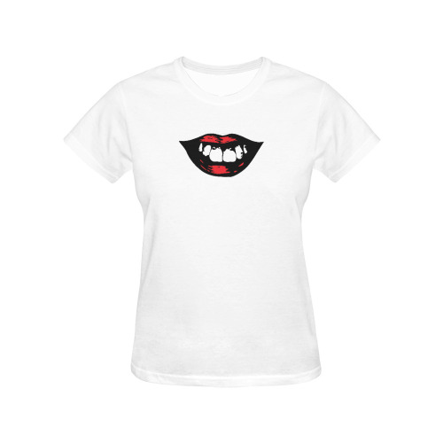 SMILE All Over Print T-Shirt for Women (USA Size) (Model T40)