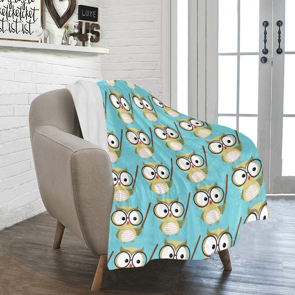 Cute Owl Baby Blanket Ultra-Soft Micro Fleece Blanket 40"x50"