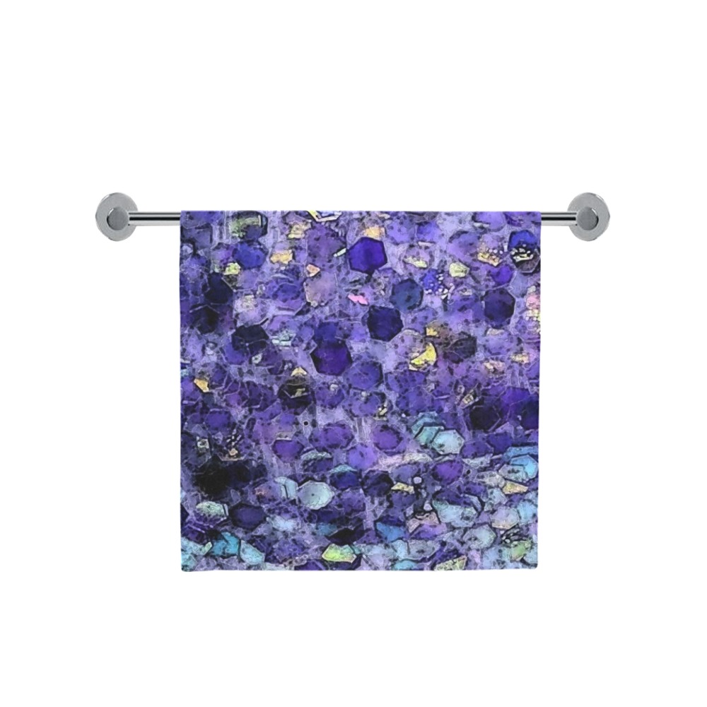 Glittery Blue Bath Towel 30"x56"