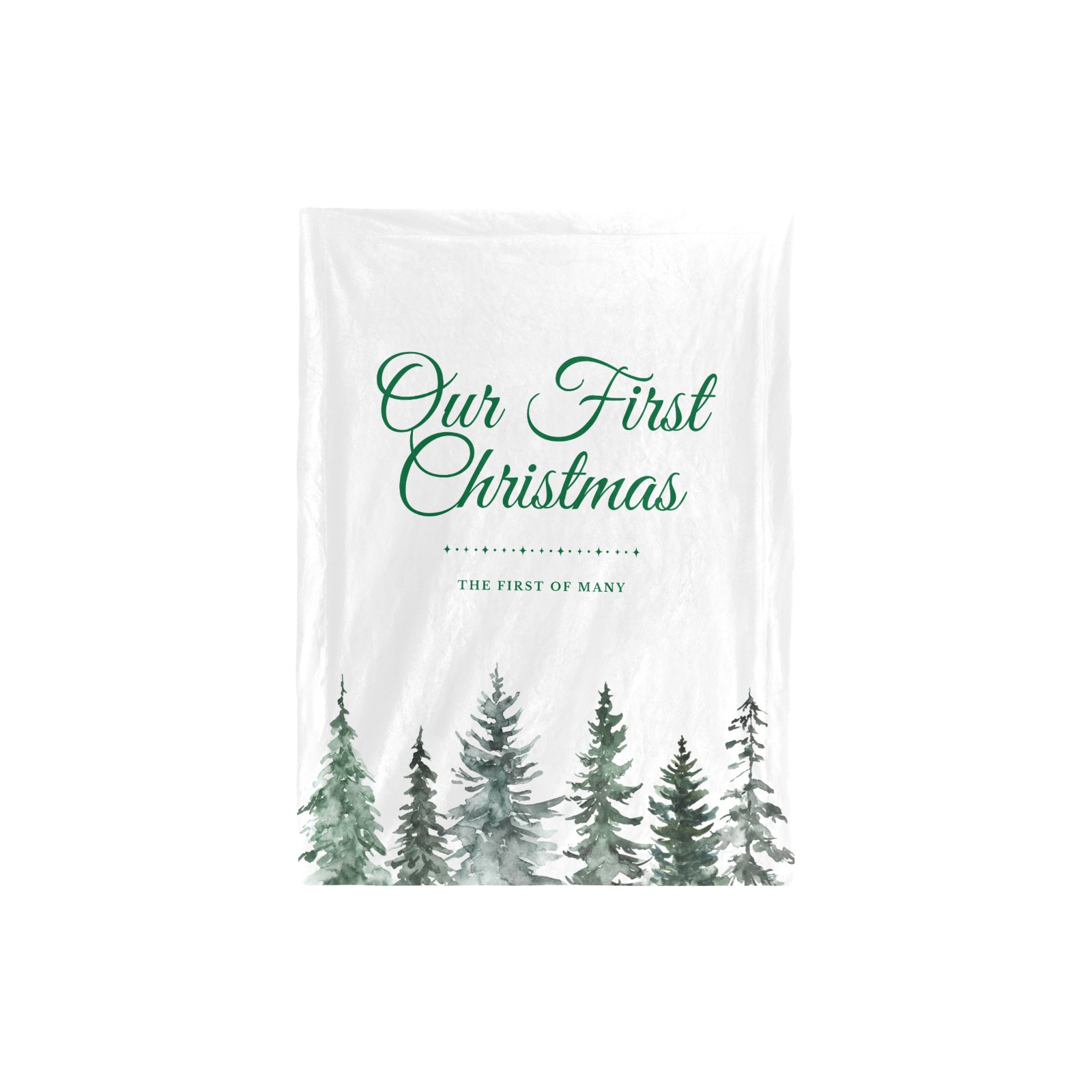 First Christmas Green v2 Baby Blanket 30"x40"