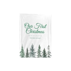 First Christmas Green v2 Baby Blanket 30"x40"