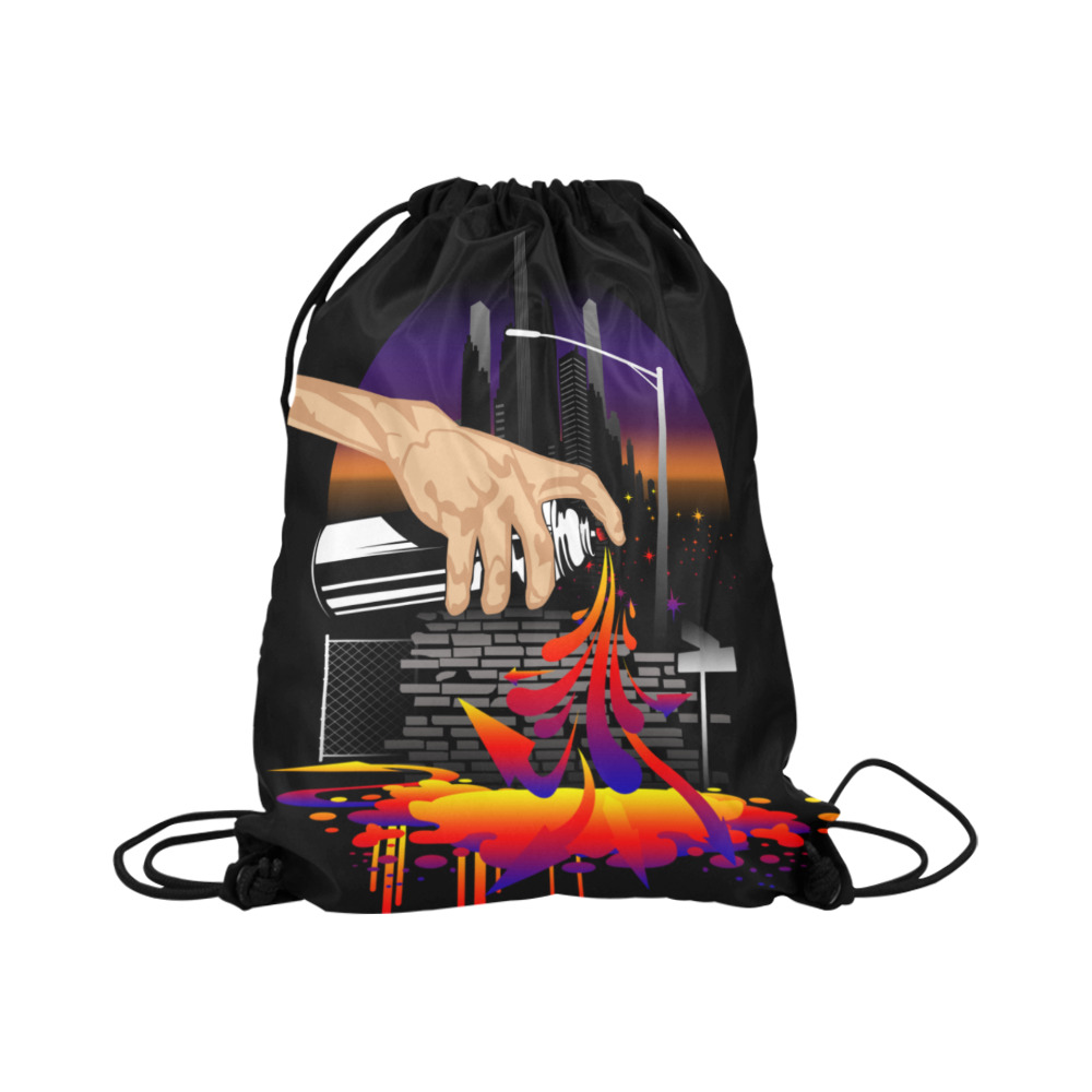 Brought To Life Large Drawstring Bag Model 1604 (Twin Sides)  16.5"(W) * 19.3"(H)
