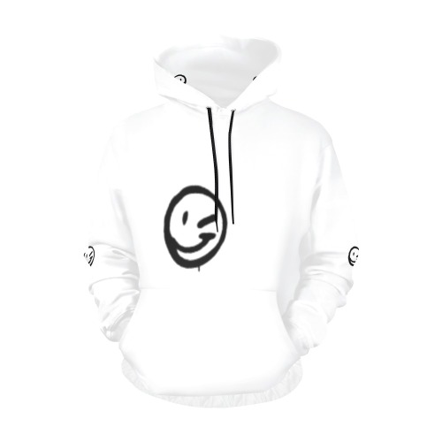 graffiti-emoticon-wink-face-sprayed-260nw-603689447-removebg-preview All Over Print Hoodie for Men (USA Size) (Model H13)