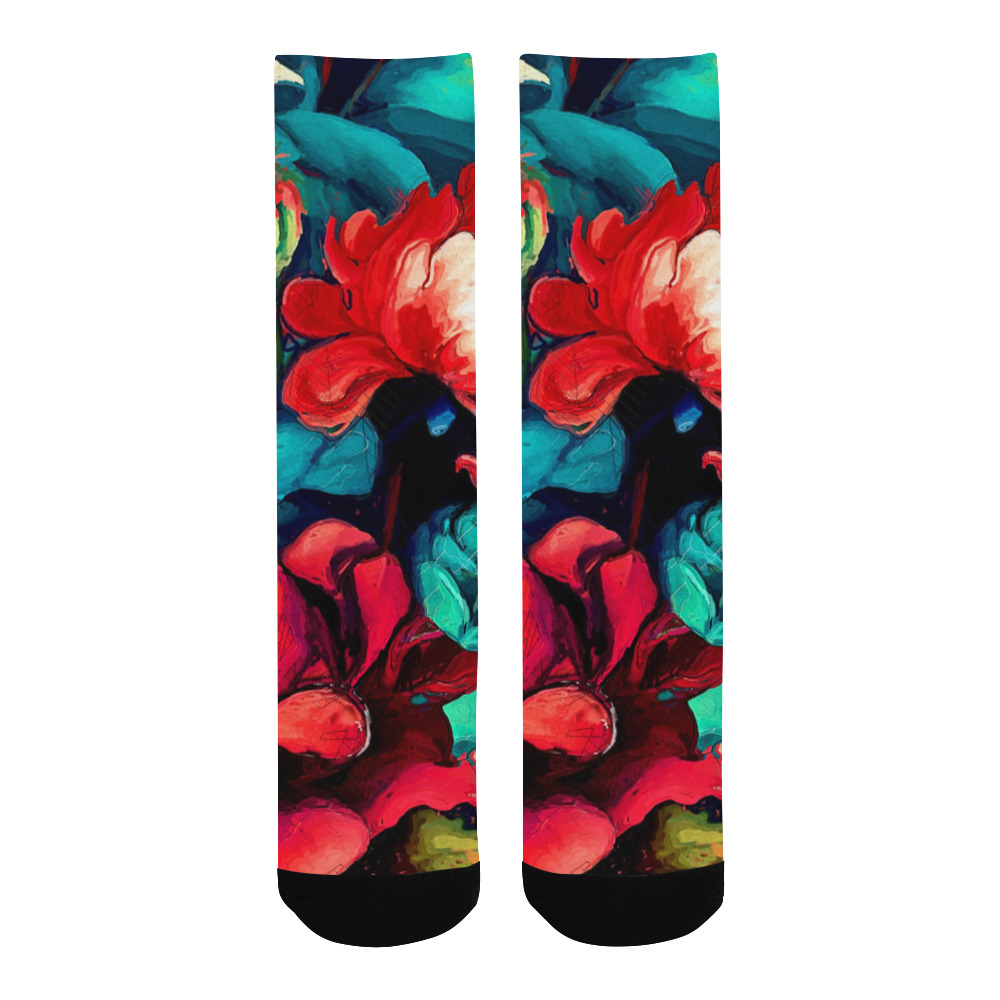 flowers botanic art (6) socks Men's Custom Socks