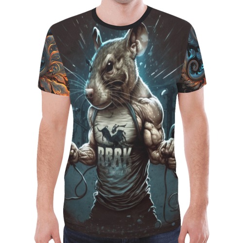 muscle mouse New All Over Print T-shirt for Men (Model T45)