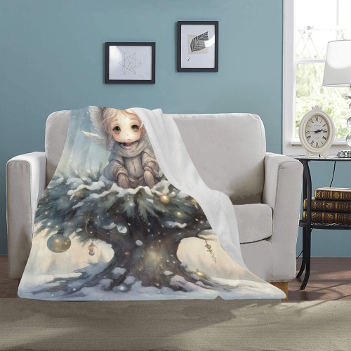 Little Christmas Angel Ultra-Soft Micro Fleece Blanket 40"x50"