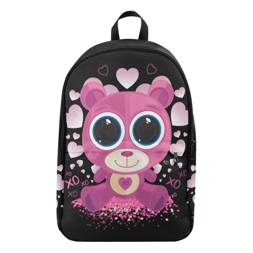 Valentine's Day Teddy Bear Fabric Backpack for Adult (Model 1659)