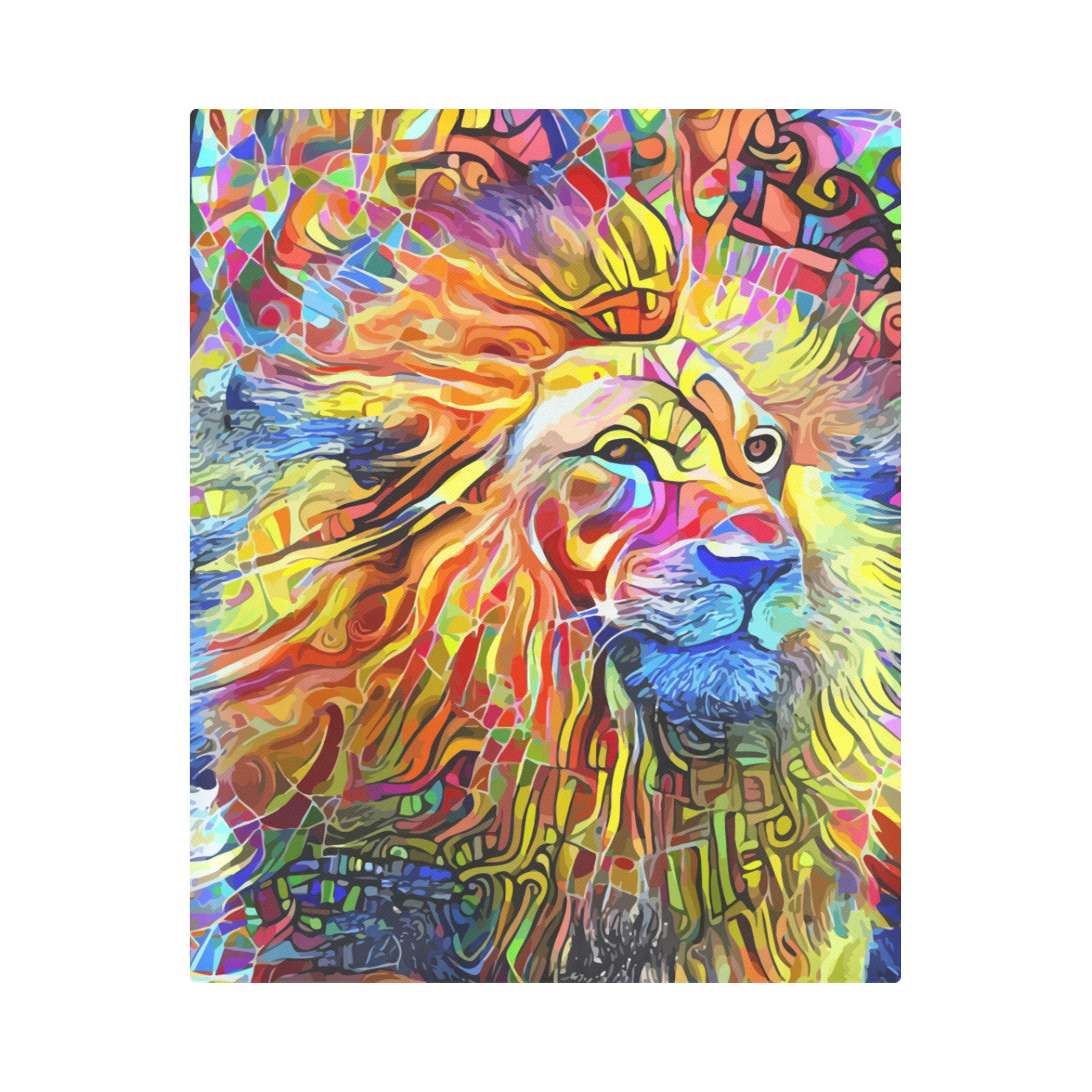 Bold as a Lion Duvet Cover 86"x70" ( All-over-print)