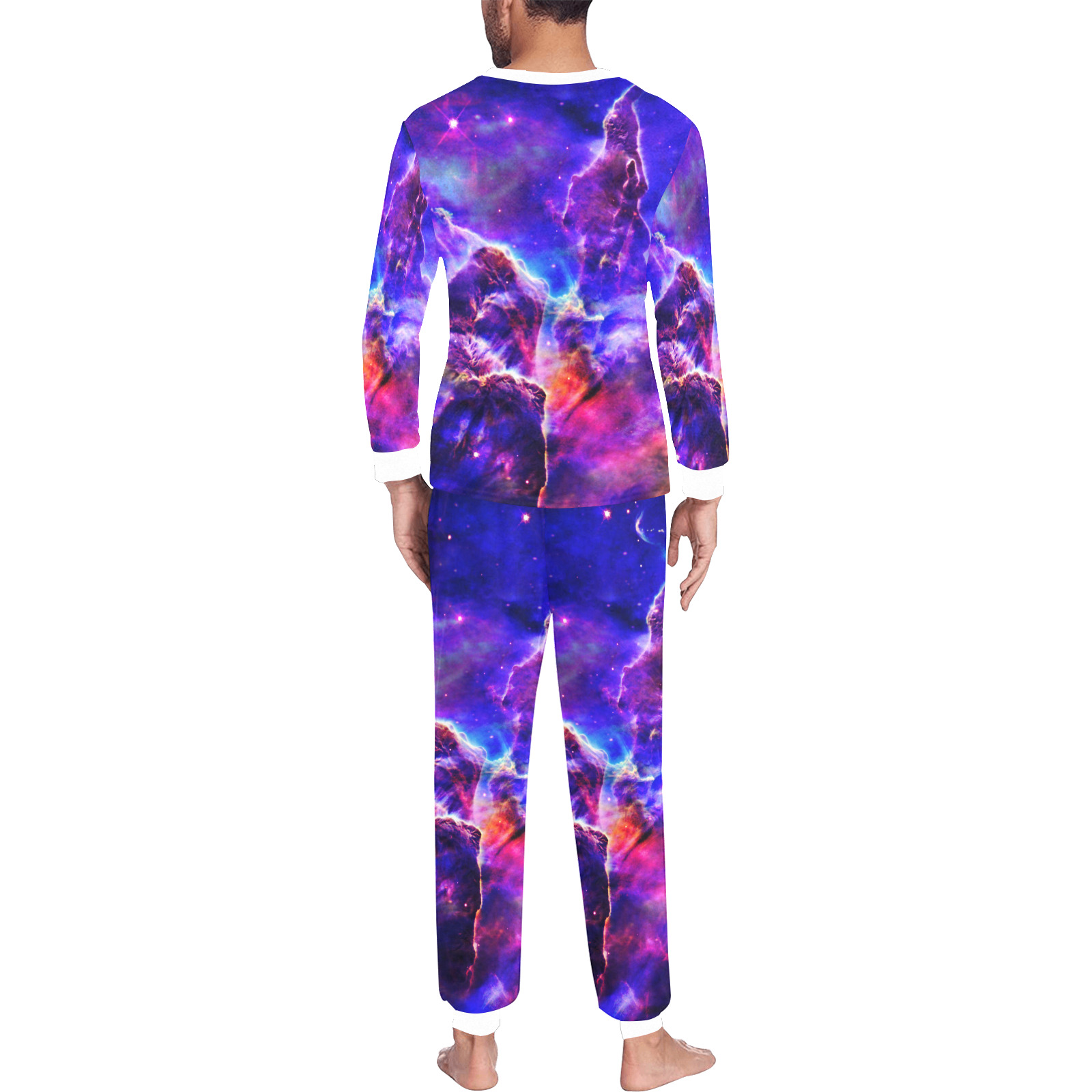 Mystical fantasy deep galaxy space - Interstellar cosmic dust Men's All Over Print Pajama Set