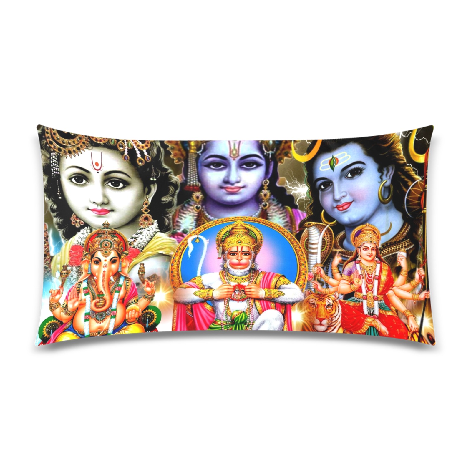 HINDUISM Rectangle Pillow Case 20"x36"(Twin Sides)