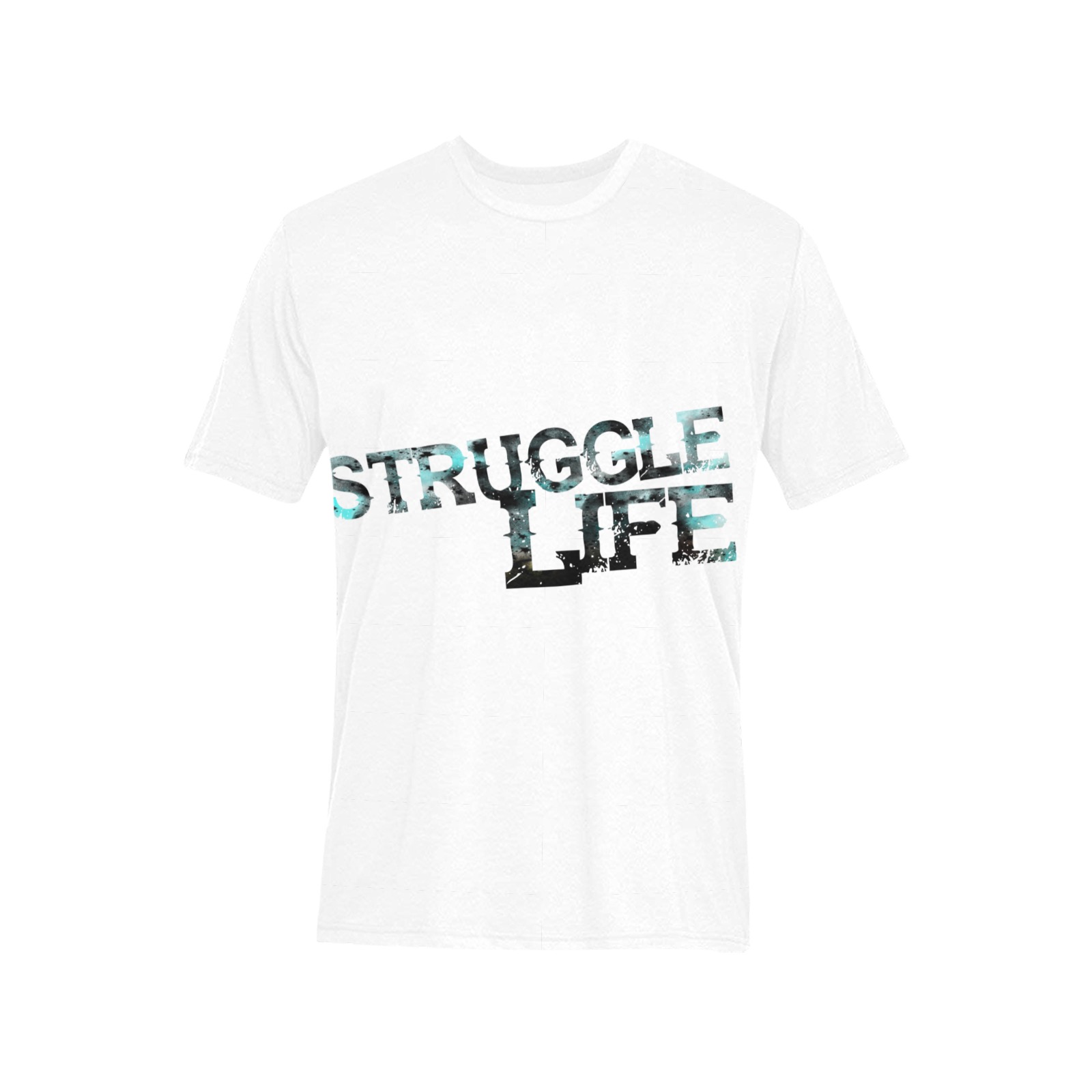 Struggle Life Men's All Over Print T-Shirt (Random Design Neck) (Model T63)