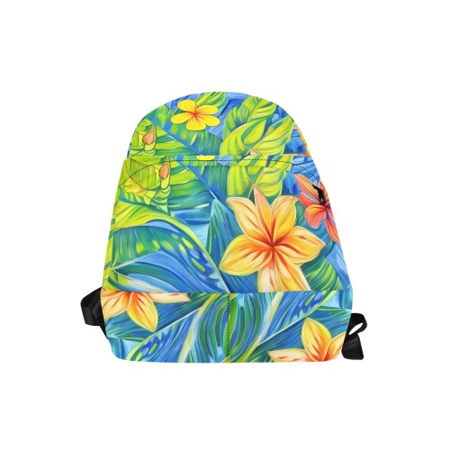 Tropical Flowers Three Unisex Classic Backpack (Model 1673)