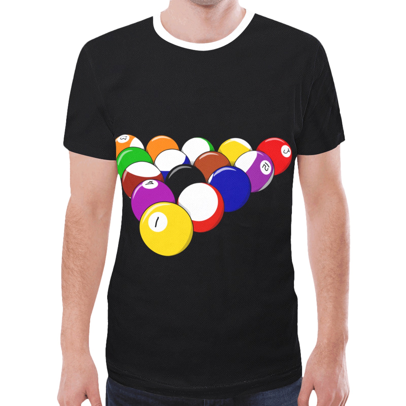 Billiard Balls New All Over Print T-shirt for Men (Model T45)