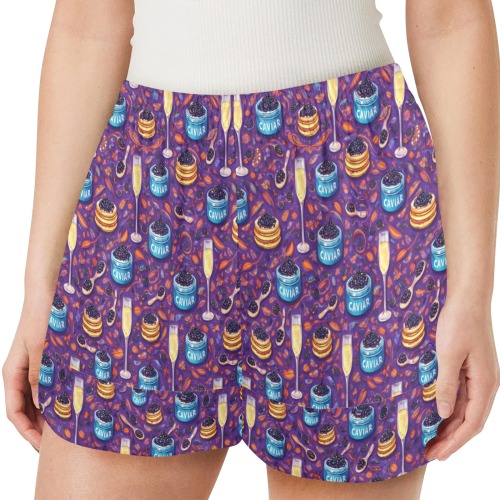 Caviar & Champagne - Purple PJ Shorts - Core
