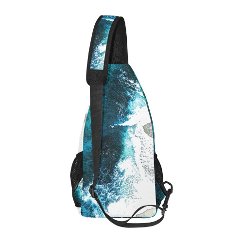Ocean And Beach All Over Print Chest Bag (Model 1719)