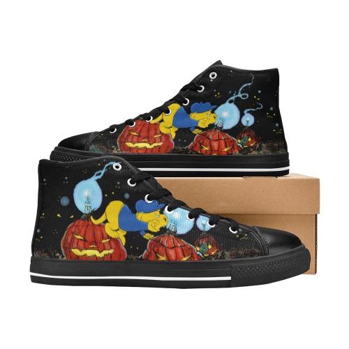 Ferald and The Rotten Pumpkins High Top Canvas Shoes for Kid (Model 017)