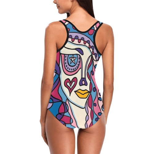 Mystical Vest One Piece Swimsuit (Model S04)