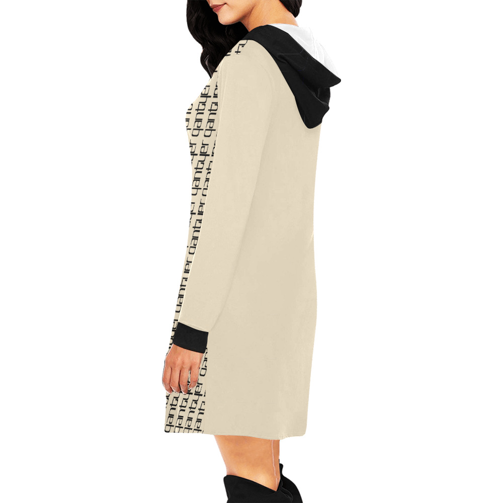 Tolose Q884 | All Over Print Hoodie Mini Dress (Model H27)