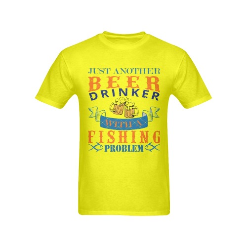 Beer Drinker Men's T-Shirt in USA Size (Front Printing Only)