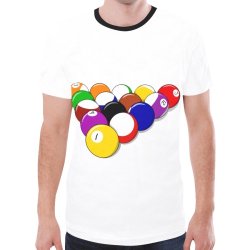 Billiard Balls New All Over Print T-shirt for Men (Model T45)