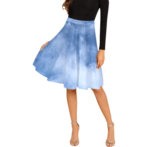 Sky Wishes Collection Melete Pleated Midi Skirt (Model D15)