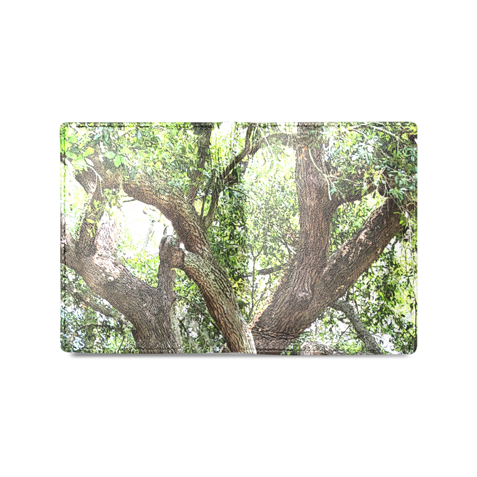 Oak Tree In The Park 7659 Stinson Park Jacksonville Florida Men's Leather Wallet (Model 1612)