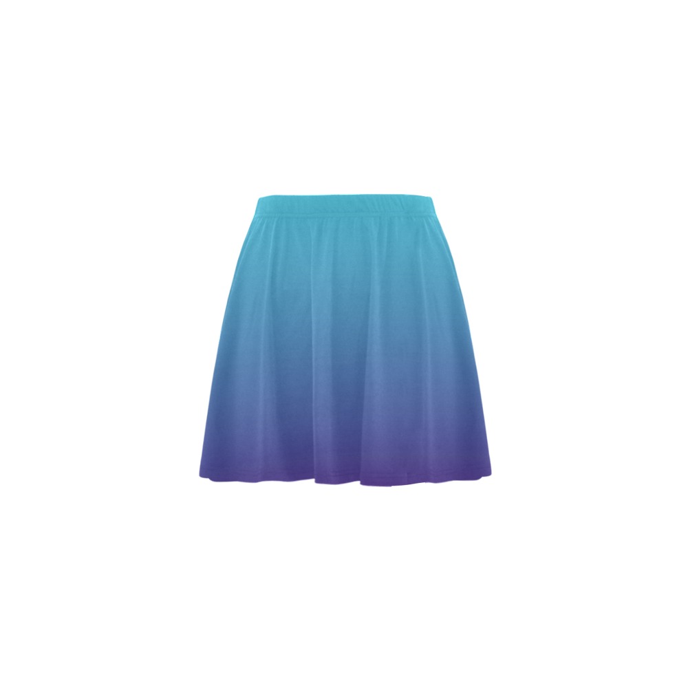 blu mau Mini Skating Skirt (Model D36)
