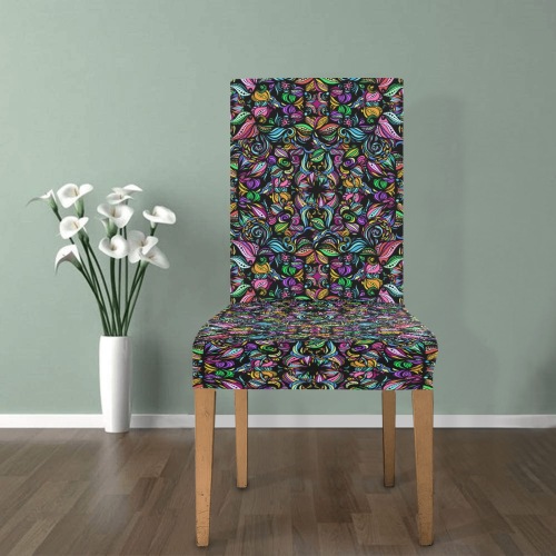 Whimsical Blooms Removable Dining Chair Cover