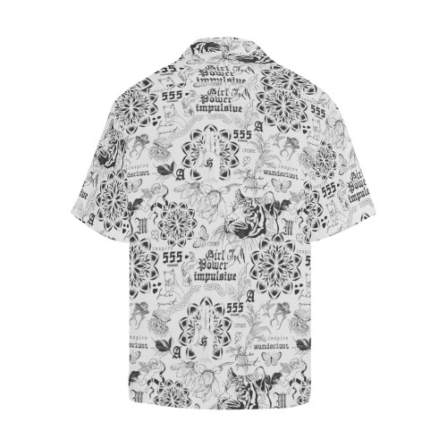 Inspirational tattoo pattern Hawaiian Shirt (Model T58)