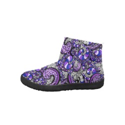 Purple Pulse Women's Cotton-Padded Shoes (Model 19291)