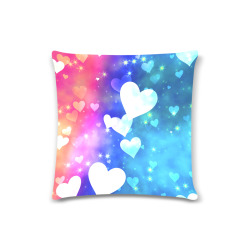 Dreamy Love Heart Sky Background Custom Zippered Pillow Case 16"x16" (one side)