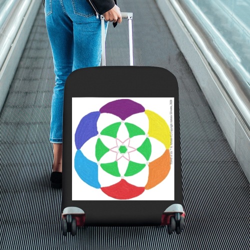 Flower of life Luggage Cover/Large 26"-28"