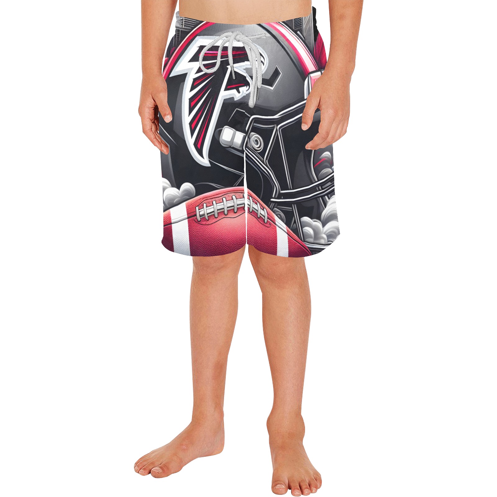 NFL Smoke Helmet shorts Boys' Casual Beach Shorts (Model L52)