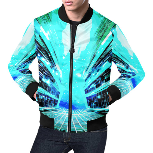 Exploring Galaxy 805 All Over Print Bomber Jacket for Men (Model H19)