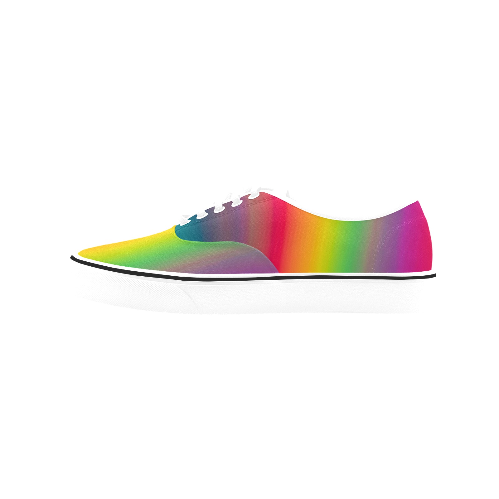 Rainbow Love Classic Women's Canvas Low Top Shoes (Model E001-4)