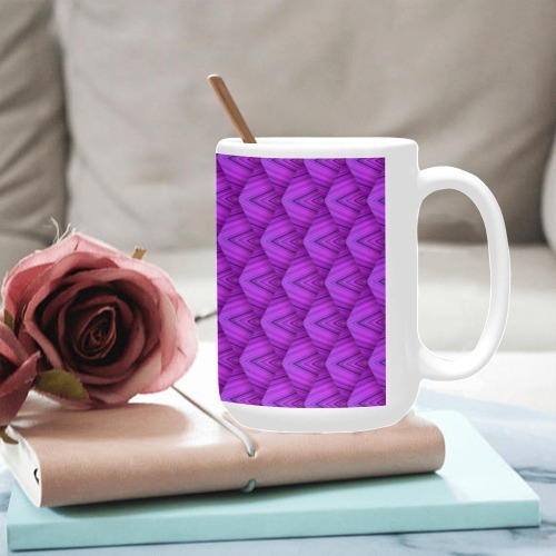 Purple Abstract - Repper Custom Ceramic Mug (15OZ)
