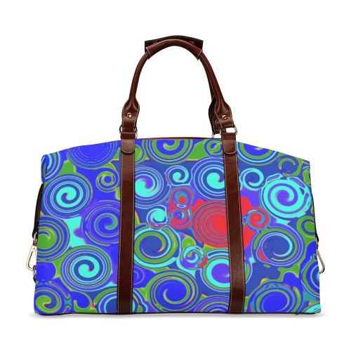 swirls blu Classic Travel Bag (Model 1643) Remake