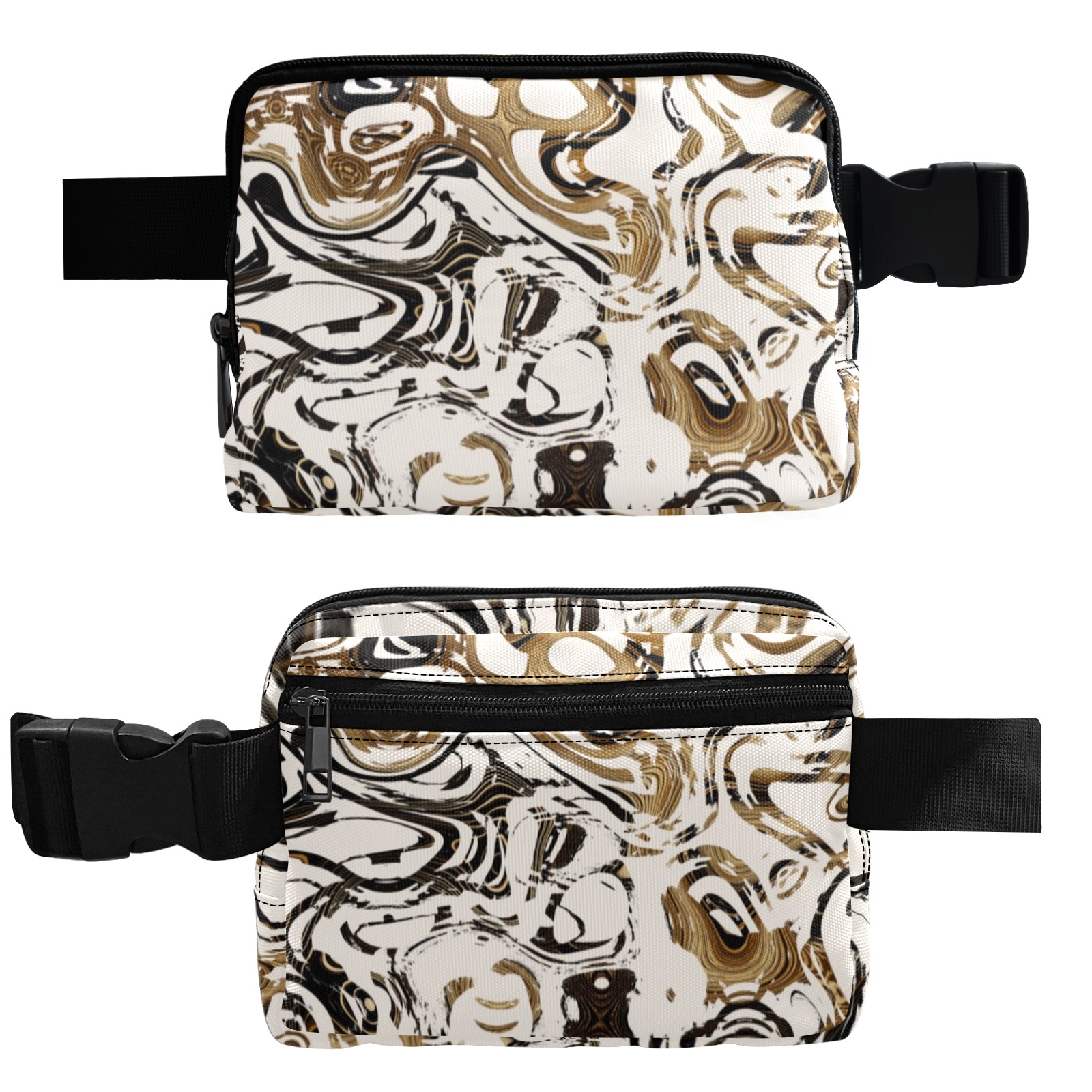 Marble Bronze Belt Bag (Model 1744)