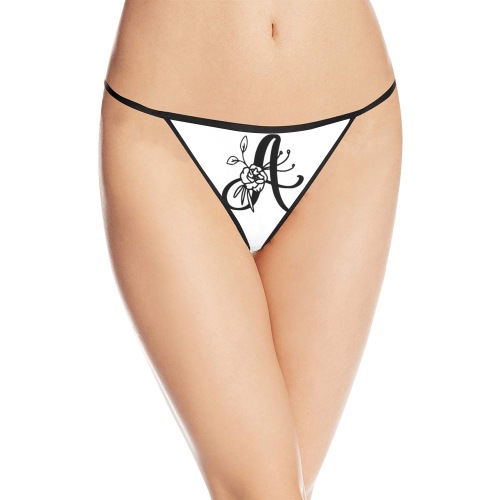 Aromatherapy Apparel G string White Women's All Over Print G-String Panties (Model L35)