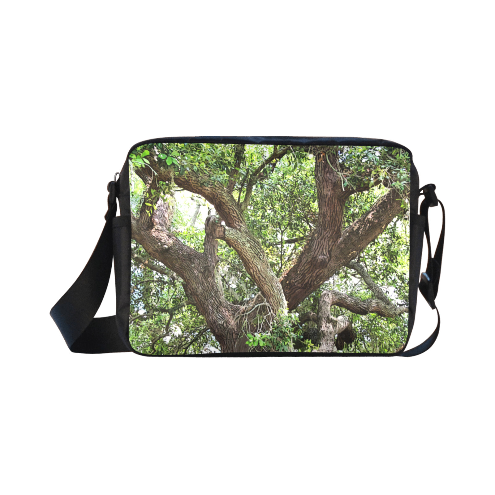 Oak Tree In The Park 7659 Stinson Park Jacksonville Florida Classic Cross-body Nylon Bags (Model 1632)