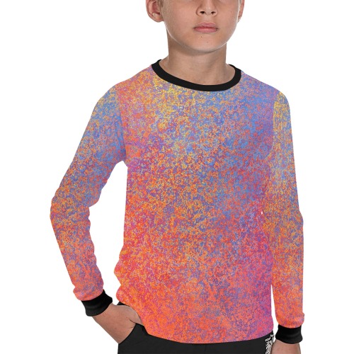 Abstract 1 Kids' All Over Print Long Sleeve T-shirt (Model T51)