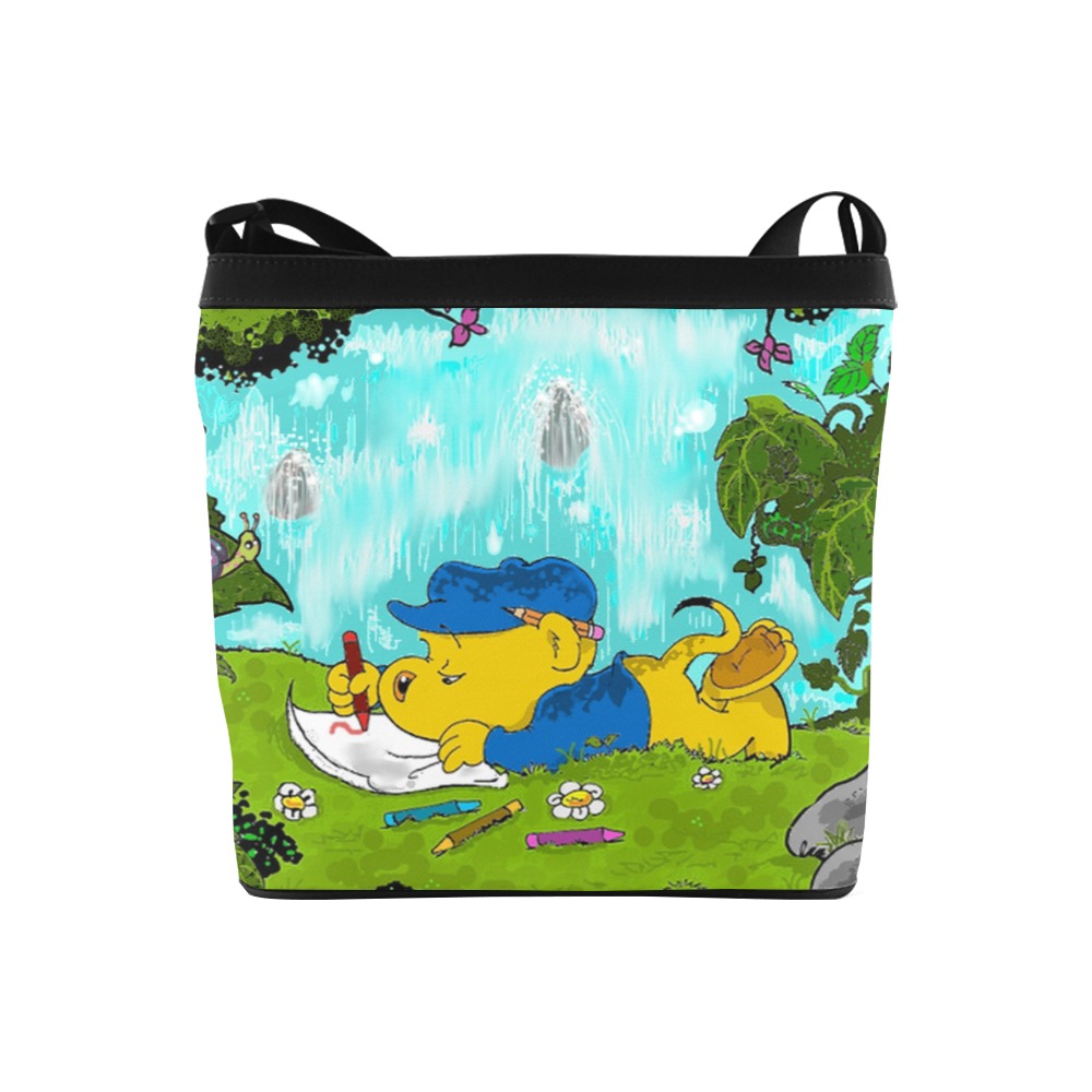 Ferald Drawing By The Waterfall Crossbody Bags (Model 1613)