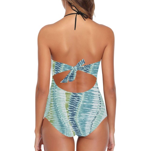 Water puddles Lace Band Embossing Swimsuit (Model S15)
