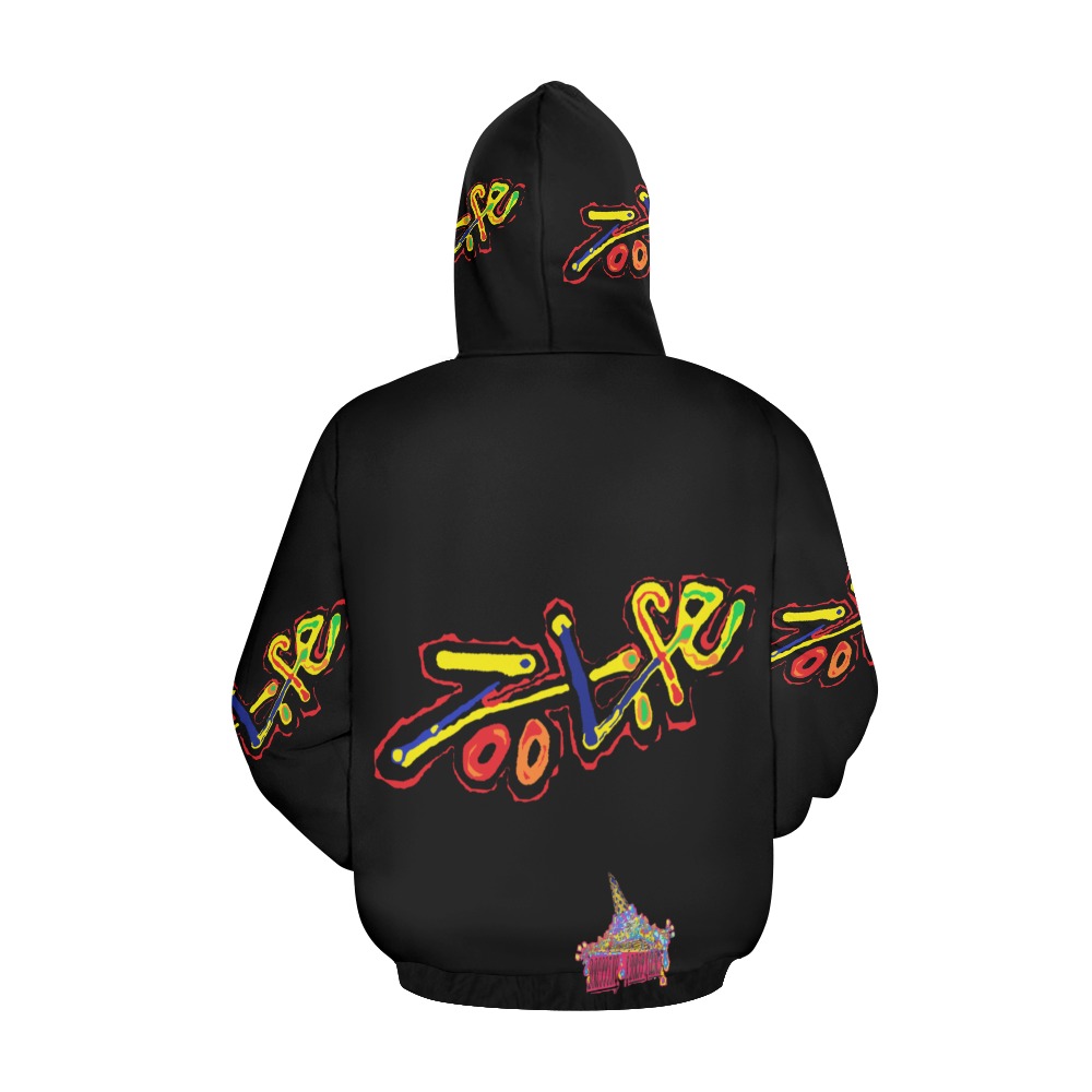 Z.L.LOGO.BLK.hd All Over Print Hoodie for Men (USA Size) (Model H13)