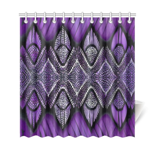 violet and white diamond's Shower Curtain 69"x72"